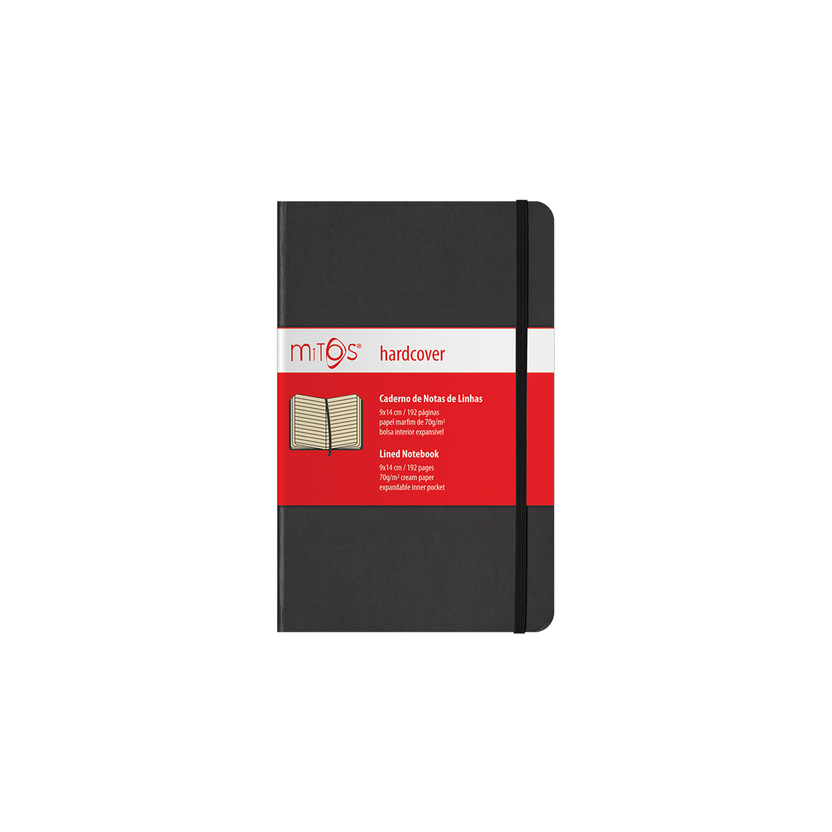 MITOS® HARDCOVER-Caderno Notas Linhas(9x14cm)192pg